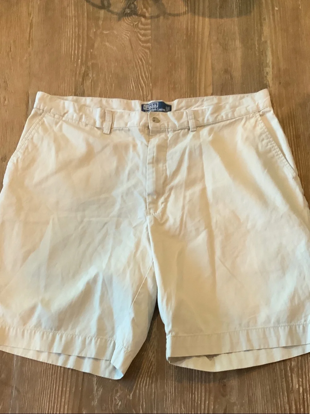 Polo by Ralph Lauren cotton Light Cream Flat Front Shorts